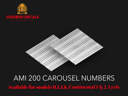 Ami 200 carousel numbers
